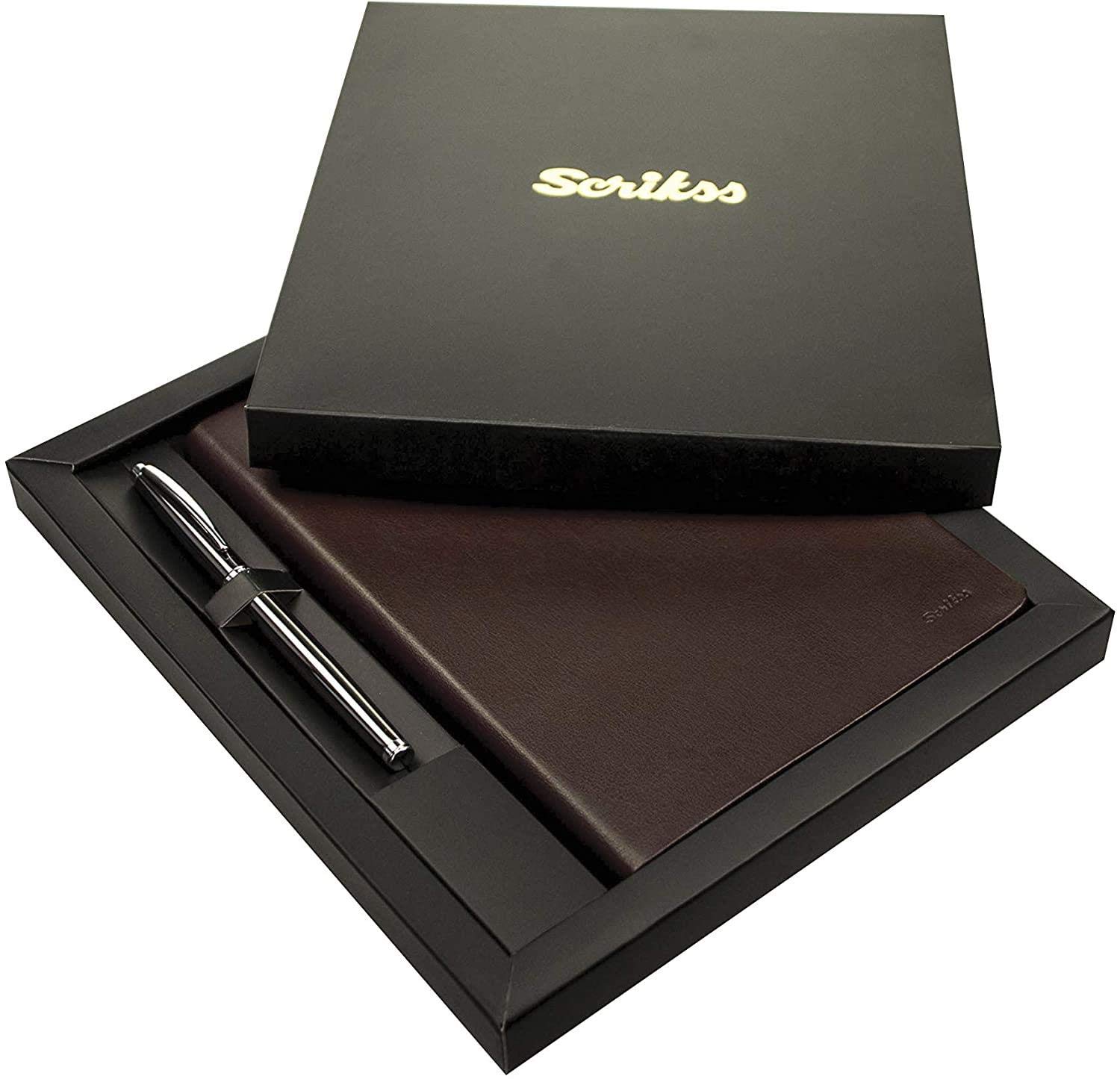 Scrikss Chester Defter Ve Kalem Set Siyah A5
