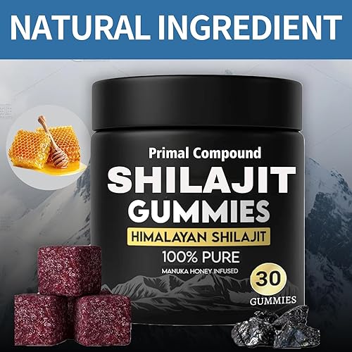 Miniatura 3 de Primal Compound Shilajit - Gomitas para hombres, del Himalaya, minerales traza y ácido fúlvico, sin azúcar añadido, sin OMG, refuerzo de energía