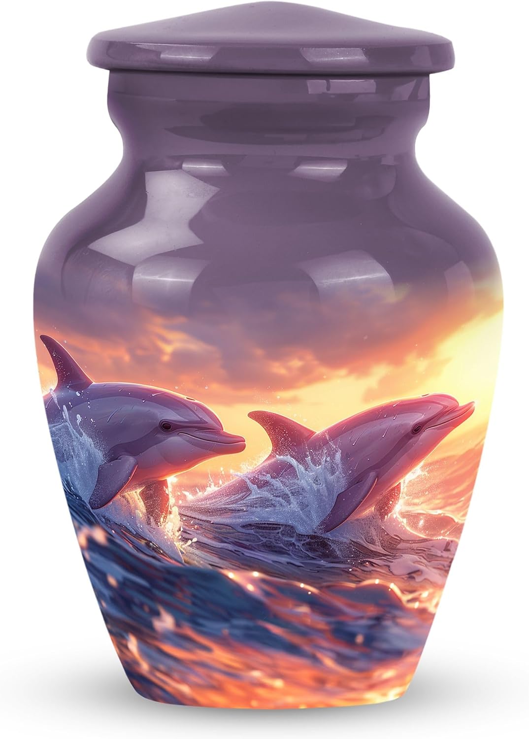 Dolphin Urn for Ashes for Women - Cremation Keepsakes for Ashes - Mini Urn Sets - Urns for Women Human Ashes - 3 Inch Urns for Human Ashes Keepsake - Funeral Ashes Urn (Size - 3inch,1pcs)
