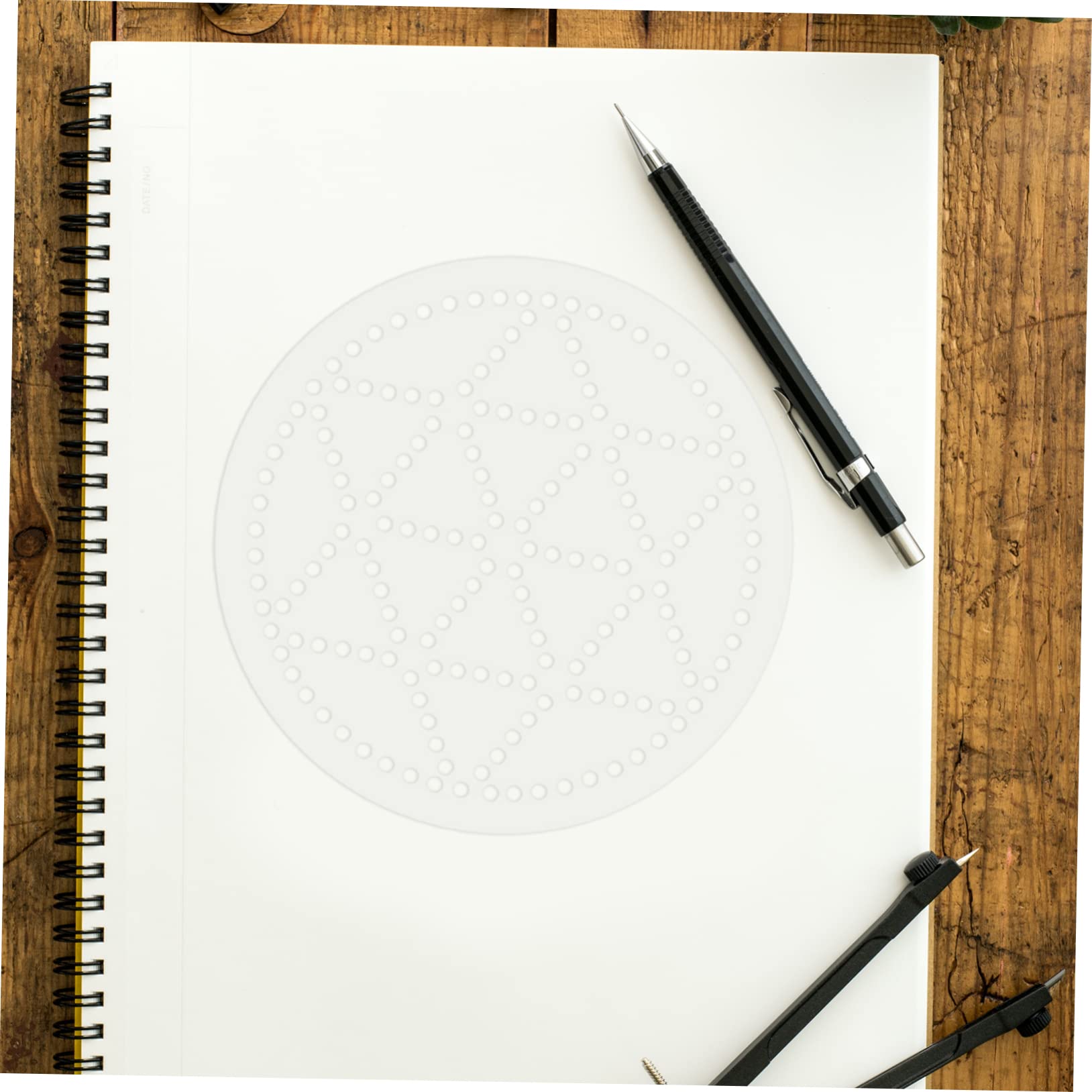 SEWACC 3 Sets Malschablonen Mandala-schablonen Dekorative Blumenvorlage Zum Malen Von Wandkunst Stück * 3