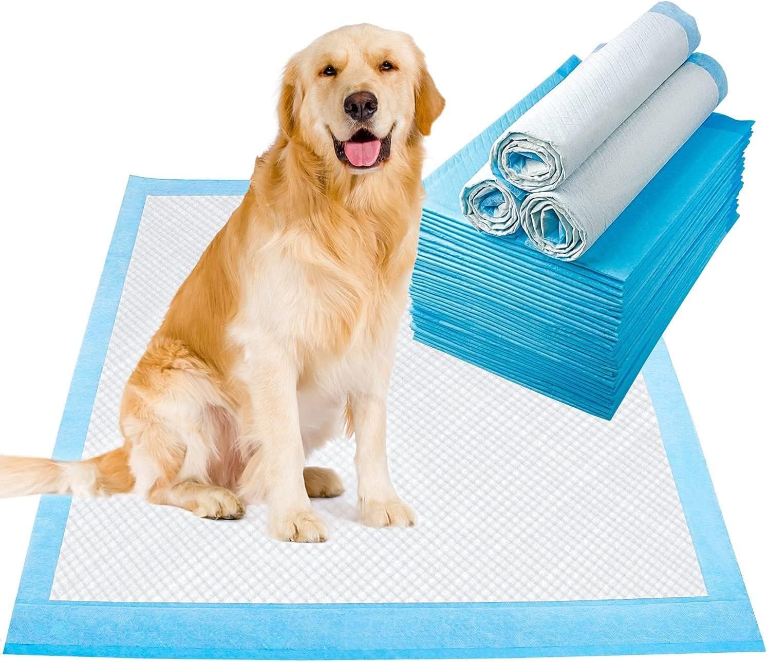 LONENESSL 100pcs Pet Training Pads LeakProof and Super Absorbent Dog