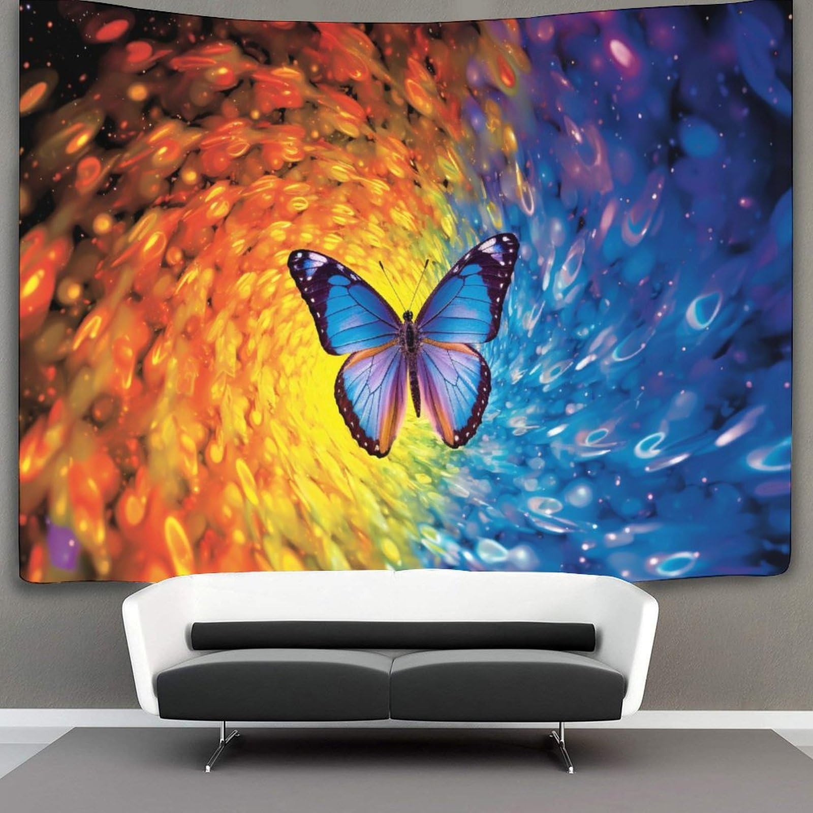 kaiyun Butterfly Tapestry, Wall Art Aesthetic Home Decoration for Living Room Dorm 150cmx200cm