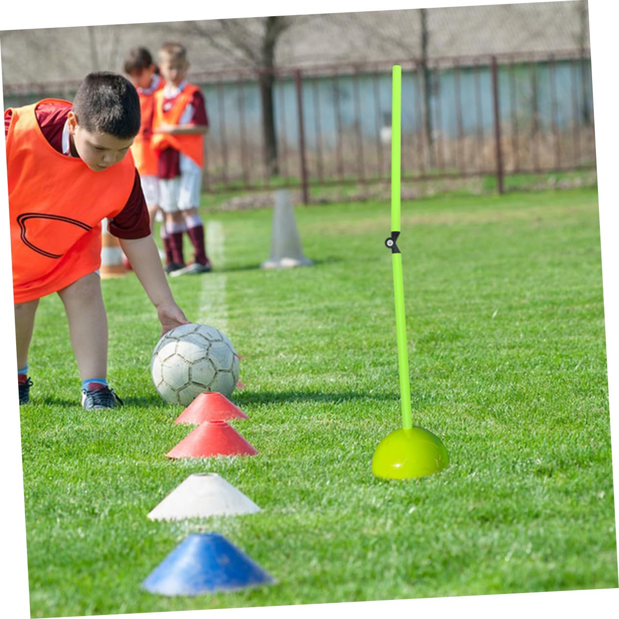 TOYANDONA 3piezas Postes De Fútbol Valla De Baloncesto Herramienta De Entrenamiento Deportivo Abs Aluminio