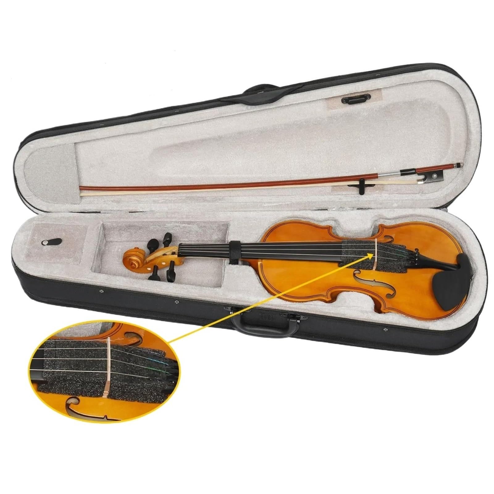Set Di Violini 4/4 Di Dimensioni Standard Adatti A Principianti Adulti Violino