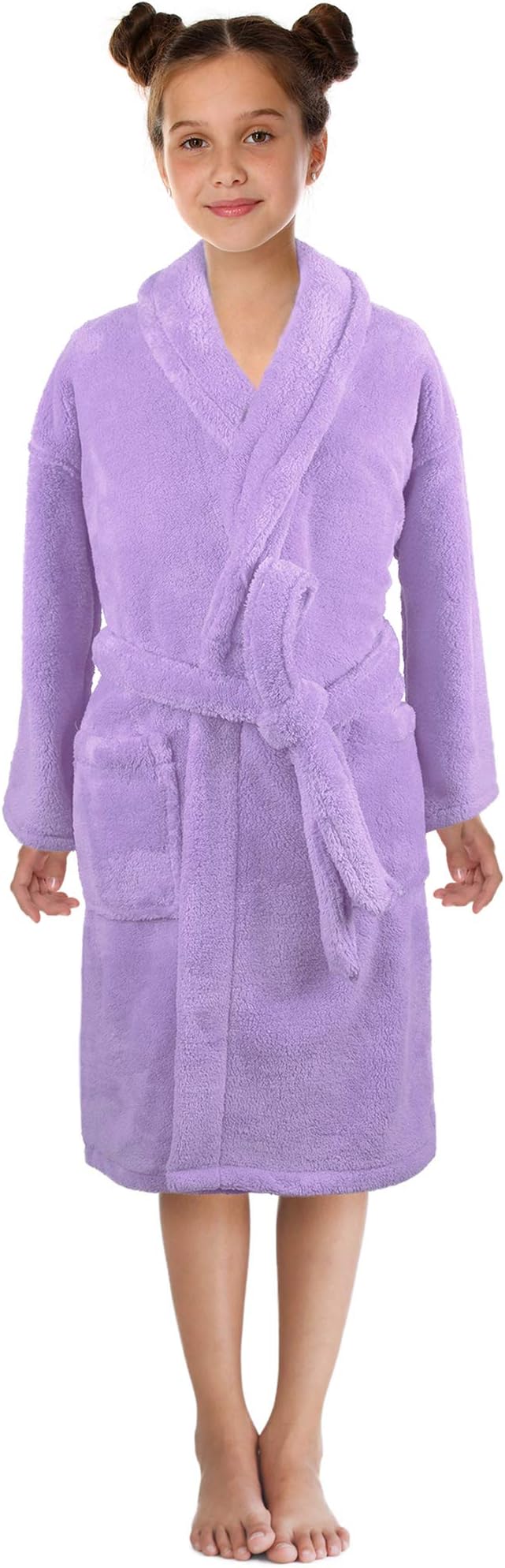 Turkish LinenUltra-Soft Plush Shawl 100% Polyester Robes for Boys and Girls