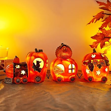 Amazon.com: Pumpkin Express Train for Halloween Decorations - Fall Home ...