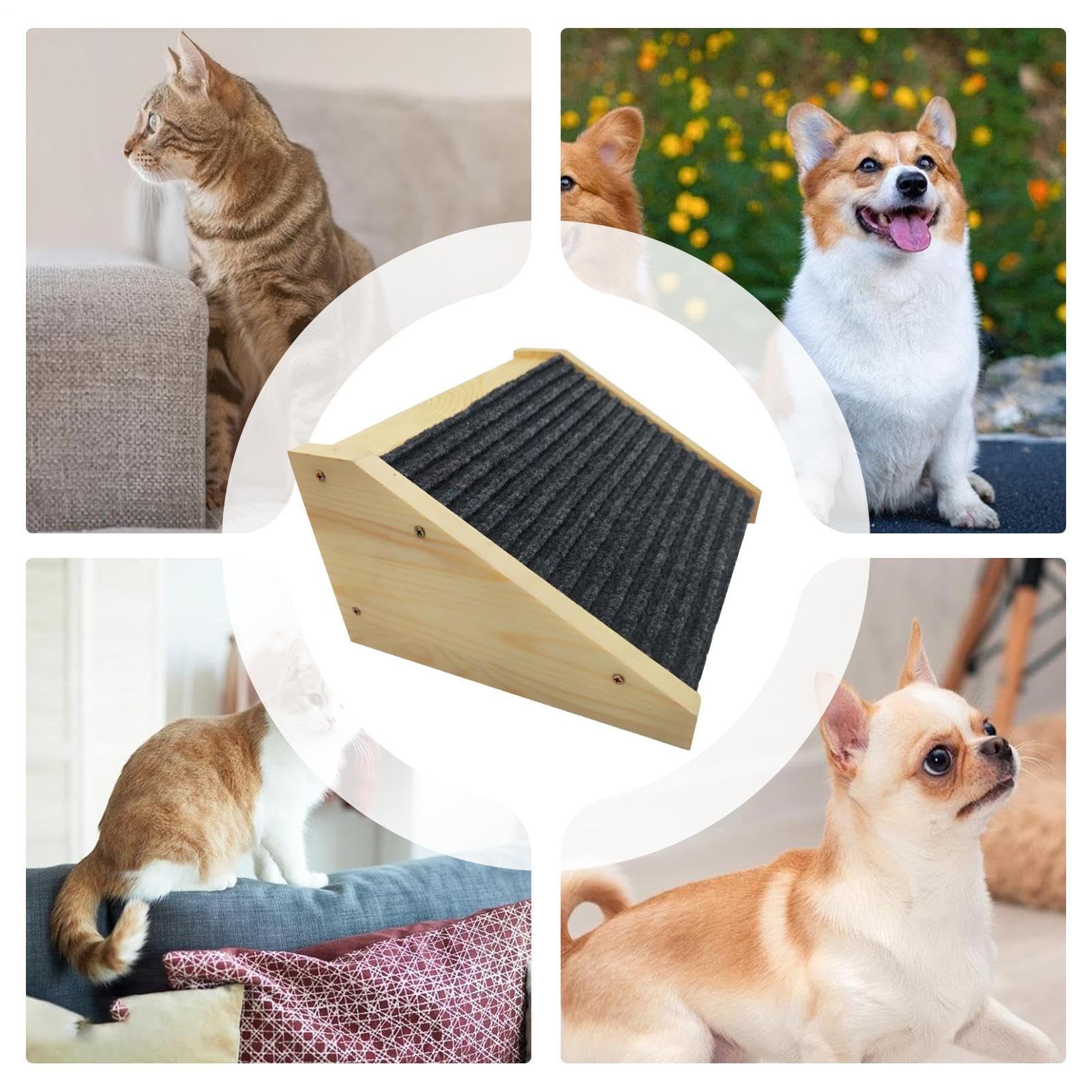 Rampa para Perros | Escaleras para Perros para la Cama,Ayuda de Seguridad Antideslizante para Mascotas Mayores Lesionadas y Gatos, Pasos para Dormitorio Interior Sofá Sala de Estar Hogar