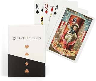 Lantern Press Fourth of July Greeting, When Freedom Flag Goes by, Vintage Holiday Art, 52 Playing Cards for Adults, Poker Size Card Deck