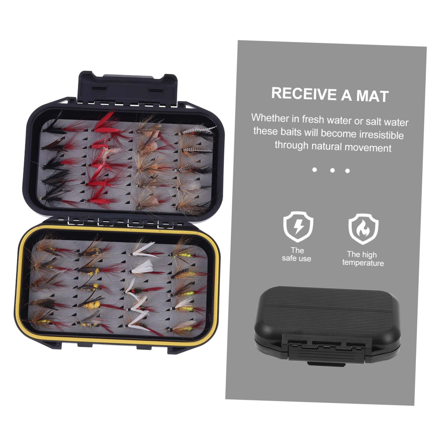 BESPORTBLE 160 Pezzi Gancio A Mosca Attrezzatura Da Pesca Esche Da Pesca A Mosca Gancio Esca Attrezzatura Da Accessori Per La A a Da In Acqua Salata Kit Da