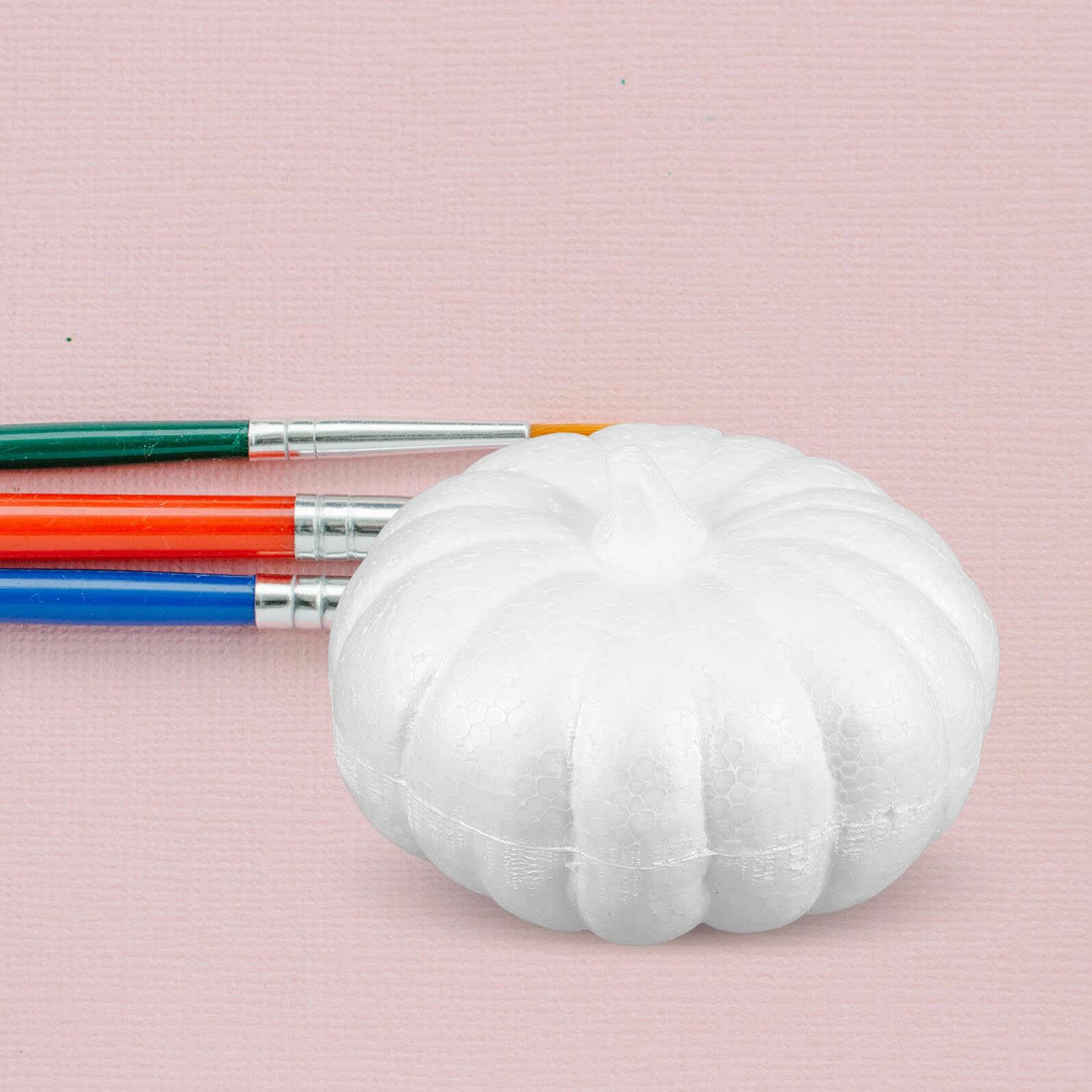 3pezzi Zucche Decorative Bianche in Schiuma per Halloween e Autunno Accessori per Lavoretti Fai da Te da Oggetti di Scena per Decorazioni Autunnali