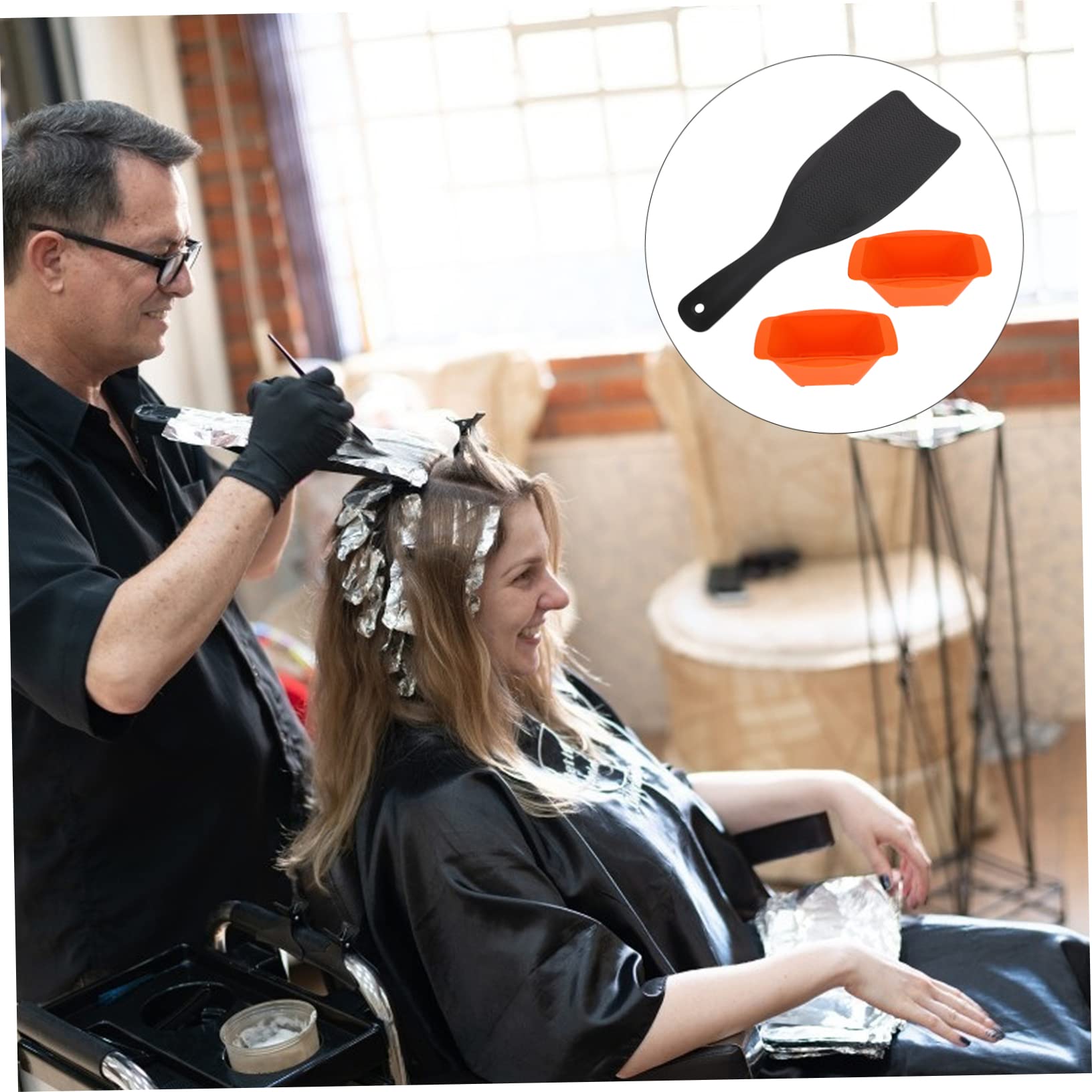 FOMIYES 4 Sets Haar-werkzeug-set Abs-material Färbeschale Mischbrett Für Den Salongebrauch