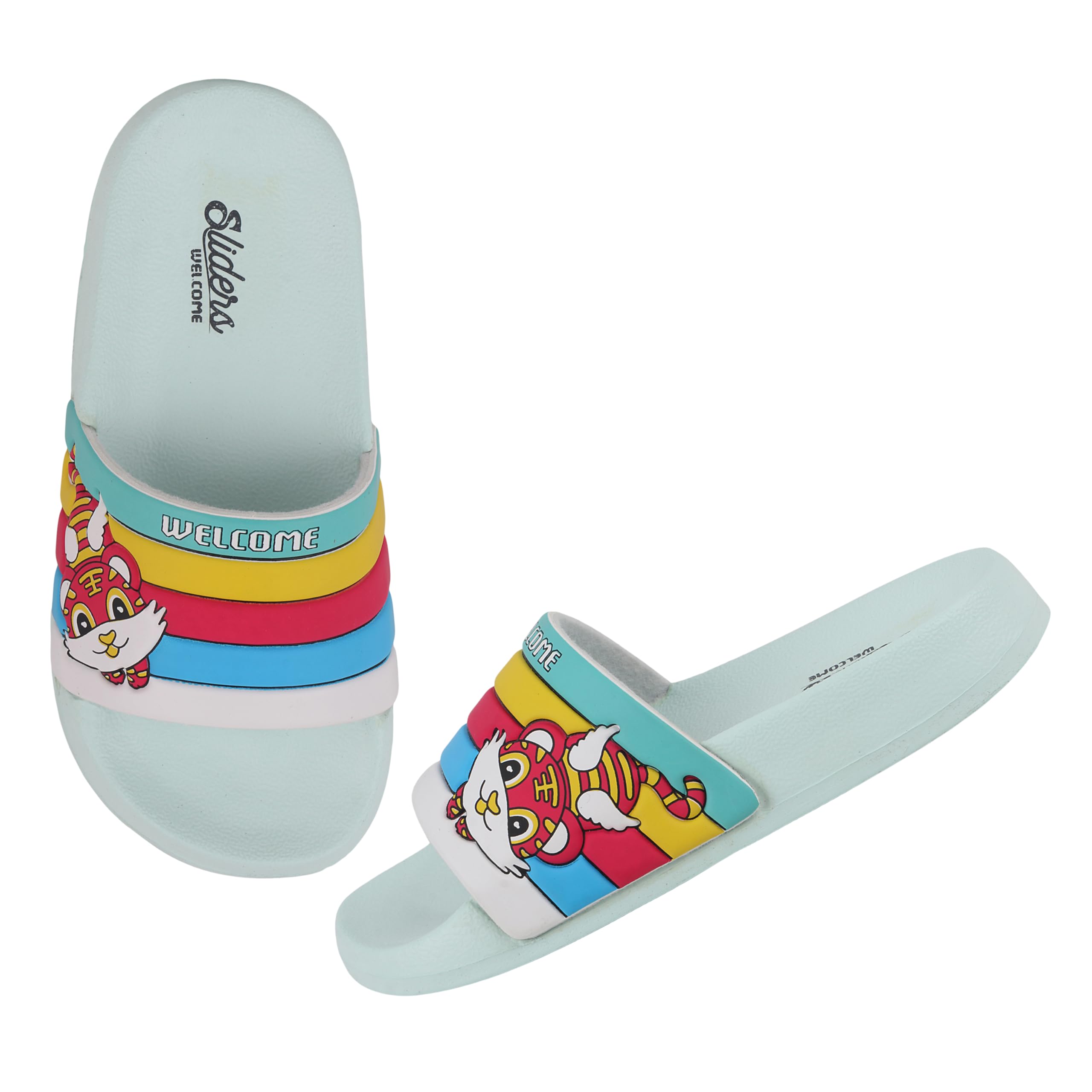 URJO Urjo Cubs - Pantofole unisex per bambini, leggere, super flessibili, eleganti, per tutti i giorni, per ragazzi e ragazze