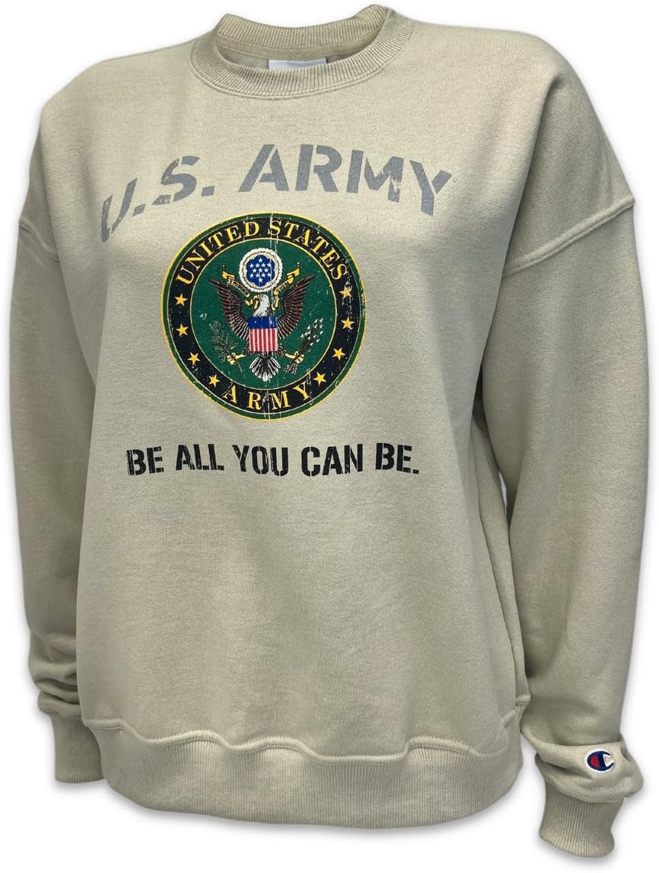 Armed Forces Gear Army Ladies Champion Vintage Crewneck (Sand)
