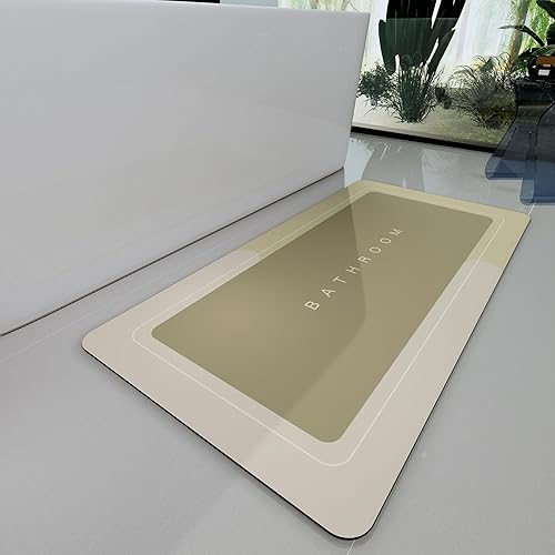Vista 62 de Alfombras de baño 24x48 pulgadas, alfombra mágica moderna para el baño, alfombra de goma antideslizante de secado rápido absorbente, alfombras