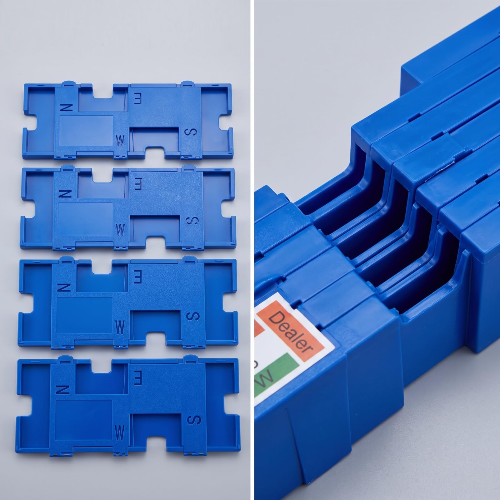 8 Pezzi Porta Carte da Bridge Rigido Porta Carte Pieghevole Pratico Portafoglio per