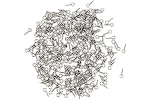 (304) Stainless Steel Screw Eye Pins for Resin Jewelry Crafts