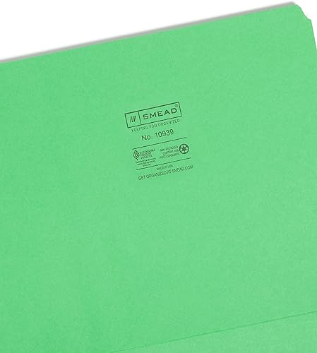 Vista 11 de Smead Carpeta de archivos, pestaña de corte recto, tamaño carta, lavanda, 100 por caja (10940)