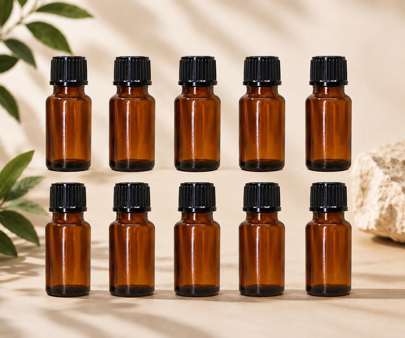 Amber Glass Bottle with Euro Dropper 10ml Glass Bottle (Pack of 10)-image-47