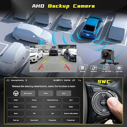 Miniatura 6 de [5G WiFi 2+64G] Hikity Android 15 Estéreo de coche para Jeep Chrysler 300C 2004-2011 CarPlay Android Auto, pantalla táctil de 9 pulgadas con enlace