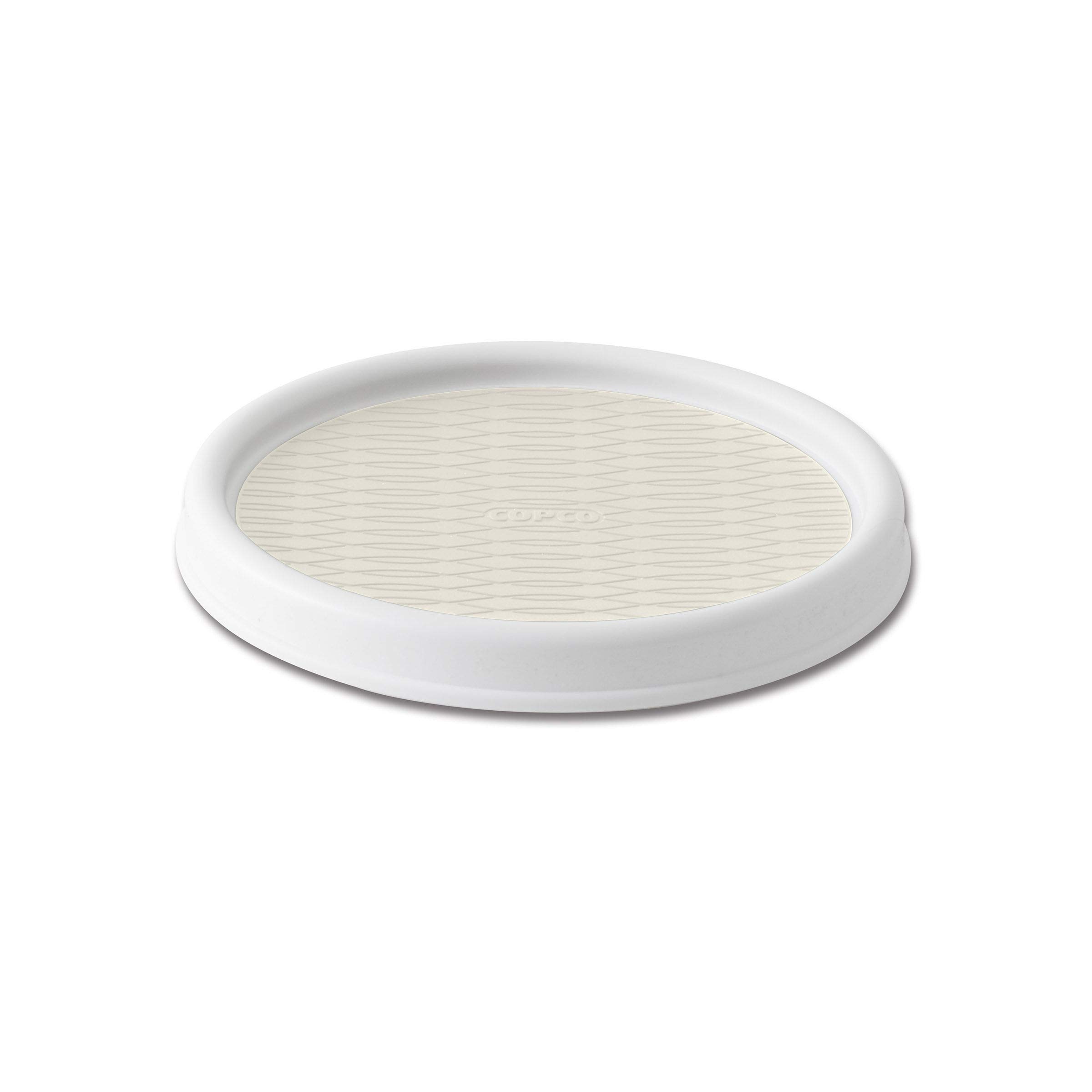 CopcoBasics Non-Skid Turntable, 9 inch, Cream
