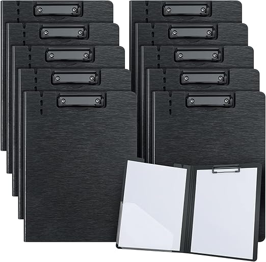 URbantin A4 Clipboard Folder,A4 Foldable Clipboards with Pocket,10 Pack