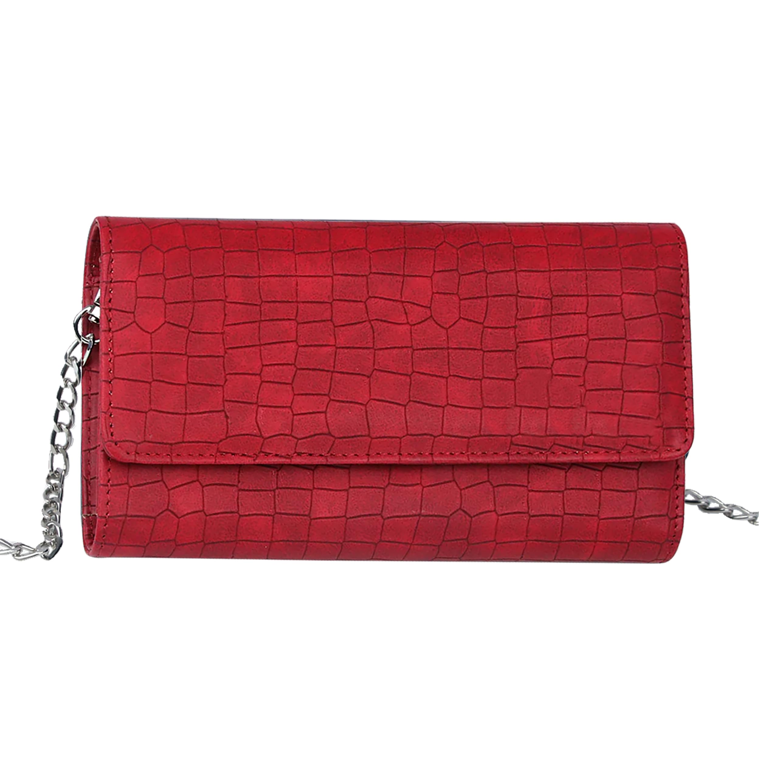 The Wallet Store Croco Design Sling Bag - Red