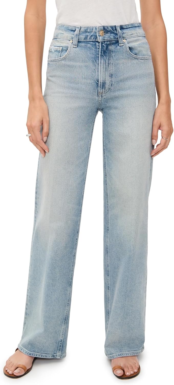 PAIGE Women's Sasha 32" Reunion Distressed Jeans