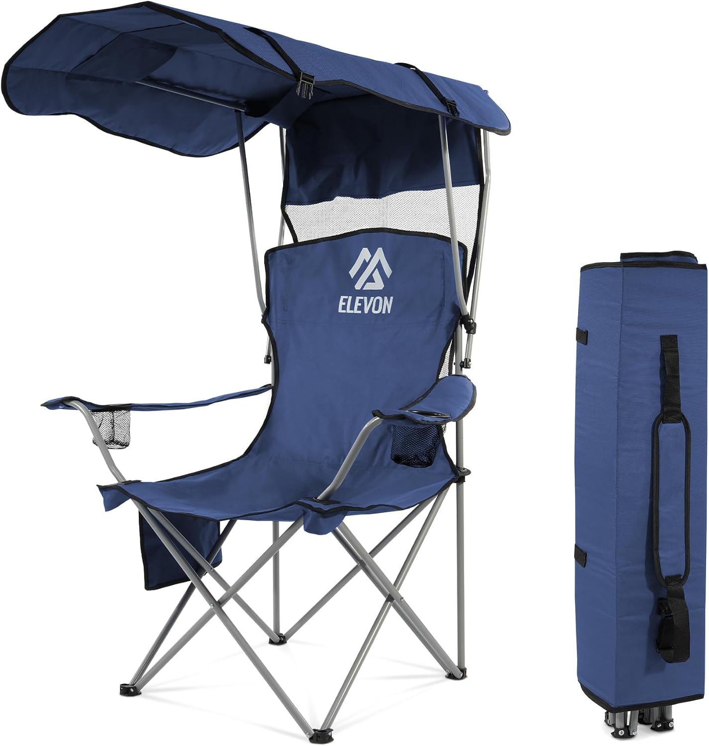 Elevon Camping Chair Oversized Folding Chair with Canopy