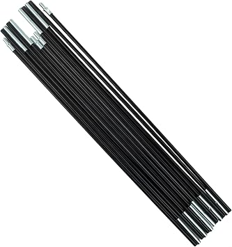Camping Tent Pole Kit Fiberglass Support Rods Collapsible Awning Frame Bars Outdoor Hiking Replacement Parts Lightweight Portable3.0m