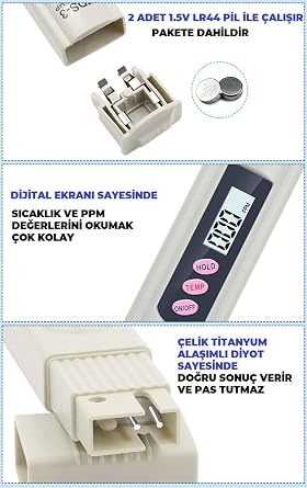 TDS Meter Water Quality Meter Digital Water Quality Meter