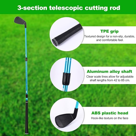 Golf Putter Adjustable, Golf Putter Extendable Shaft for Kids & Adults Mini Golf Putting Game, Suitable for Left and Right Hand, Golf Club Set with 2 Balls for Kids Teenagers Adults