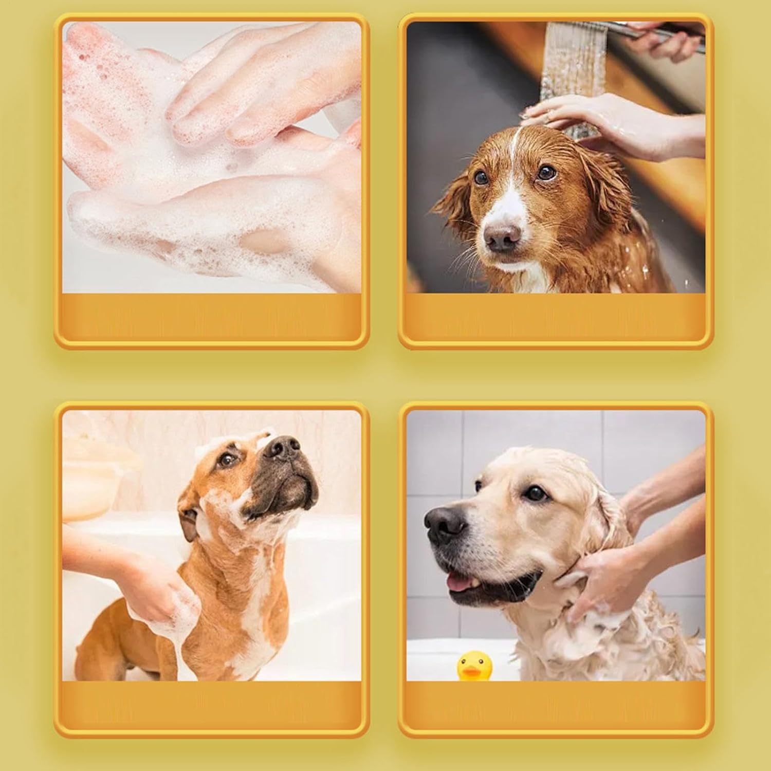 犬用シャンプーディスペンサー | ペット用自動フォームディスペンサーマシン | 片手ペットグルーミングヘルパー きのこ型 猫 犬