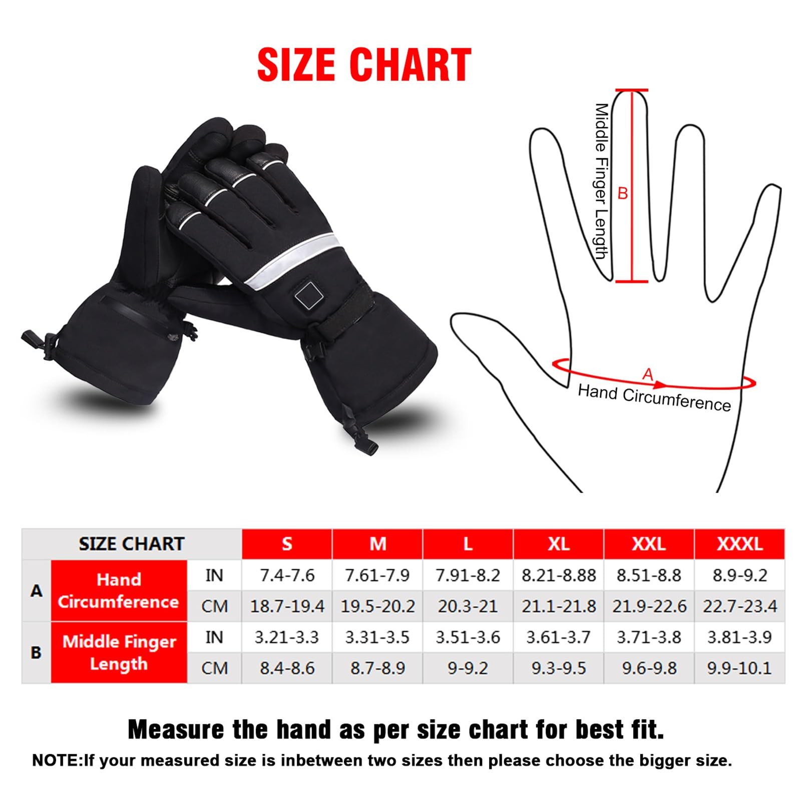 Guantes térmicos para hombre, diseño resistente al viento, impermeables, con pantalla táctil, funcionan con pilas, perfectos para actividades al aire libre de invierno, esquí, ciclismo y mucho más