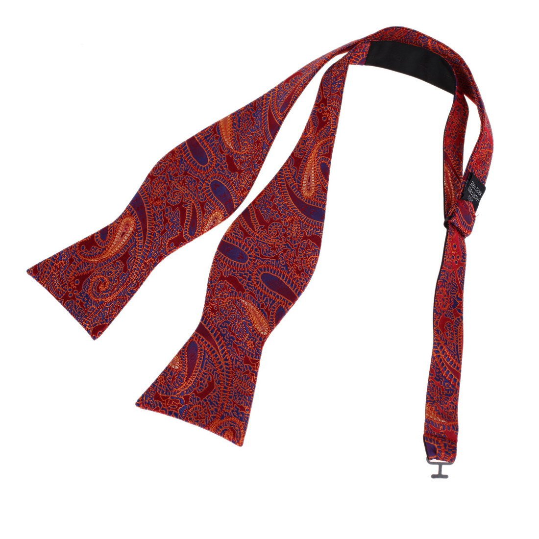 DBA7B16D Orange Infinity Goods Patterned Self-tied Bowtie Thanksgiving Day Presents Microfiber Presents Woven Polyster Self Bow Tie By Dan Smith