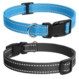 PaiPaitek Dog Shock Collar Replacement Strap Reflective Adjustable 3 4 x 28 Inch Compatible with Multiple Brands Training