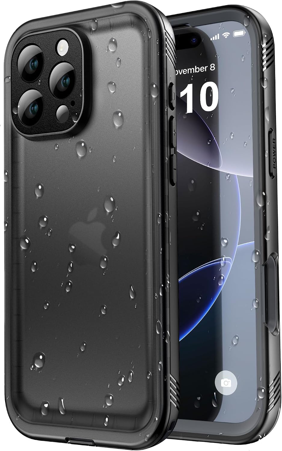 Photo 1 of SPORTLINK Waterproof Case for iPhone 16 Pro Black