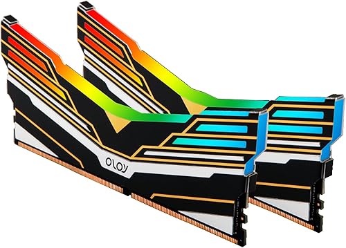 Miniatura 5 de OLOy DDR4 RAM 16GB (2x8GB) Warhawk Aura Sync RGB 3200 MHz CL16 1.35V 288-Pin Desktop Gaming UDIMM (MD4U0832160BCWDA)