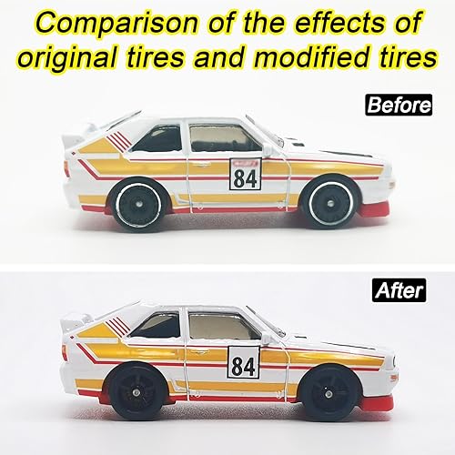 Miniatura 5 de Juego de 16 ruedas y neumáticos 164 simulación 1 64 ruedas a escala con neumáticos de goma y buje adecuado para añadir valor de colección a modelos