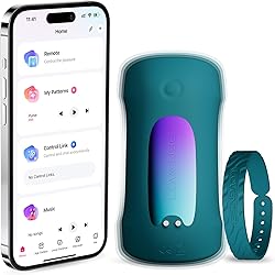 LOVENSE Gush 2 Masturbador Masculino Automático,Vibrador Masculino para el Pene y Oscilación,App Control Remoto Juguetes Sexuales para Hombres con Entrenamiento de Resistencia