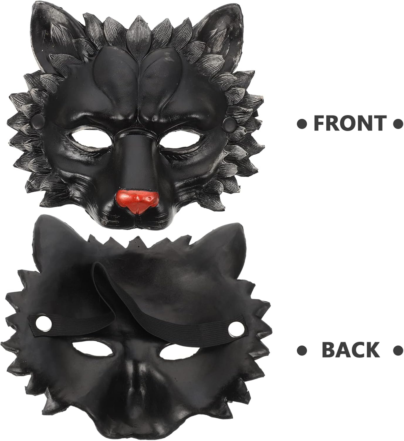 NUOBESTY Lion Mask Animal Half Mask Novelty Halloween Masquerade Cosplay Costume Prop for Halloween Party Supplies - Image 5