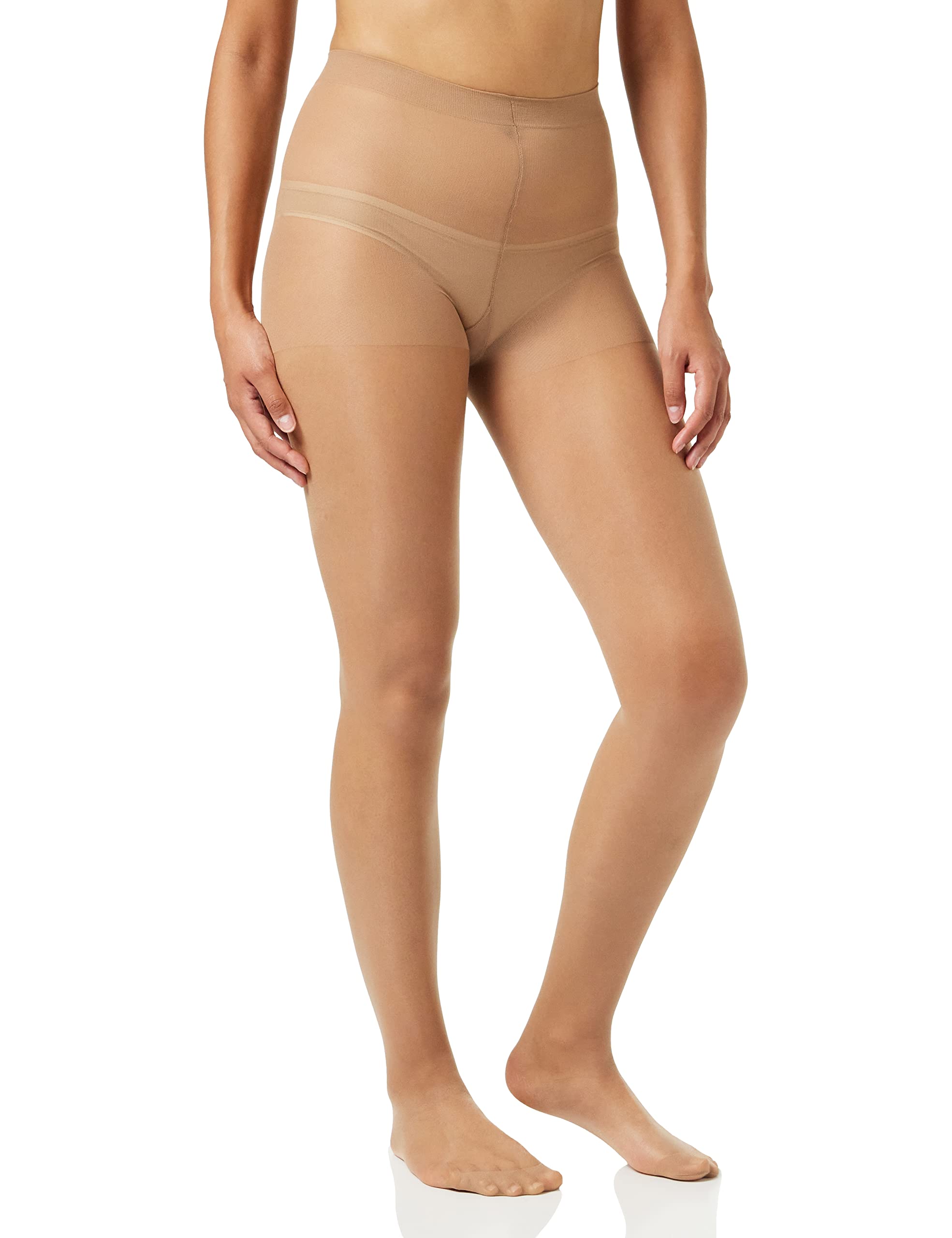 Pretty Polly Women's 10d Gloss Tights, Beige (Nude), XL UK