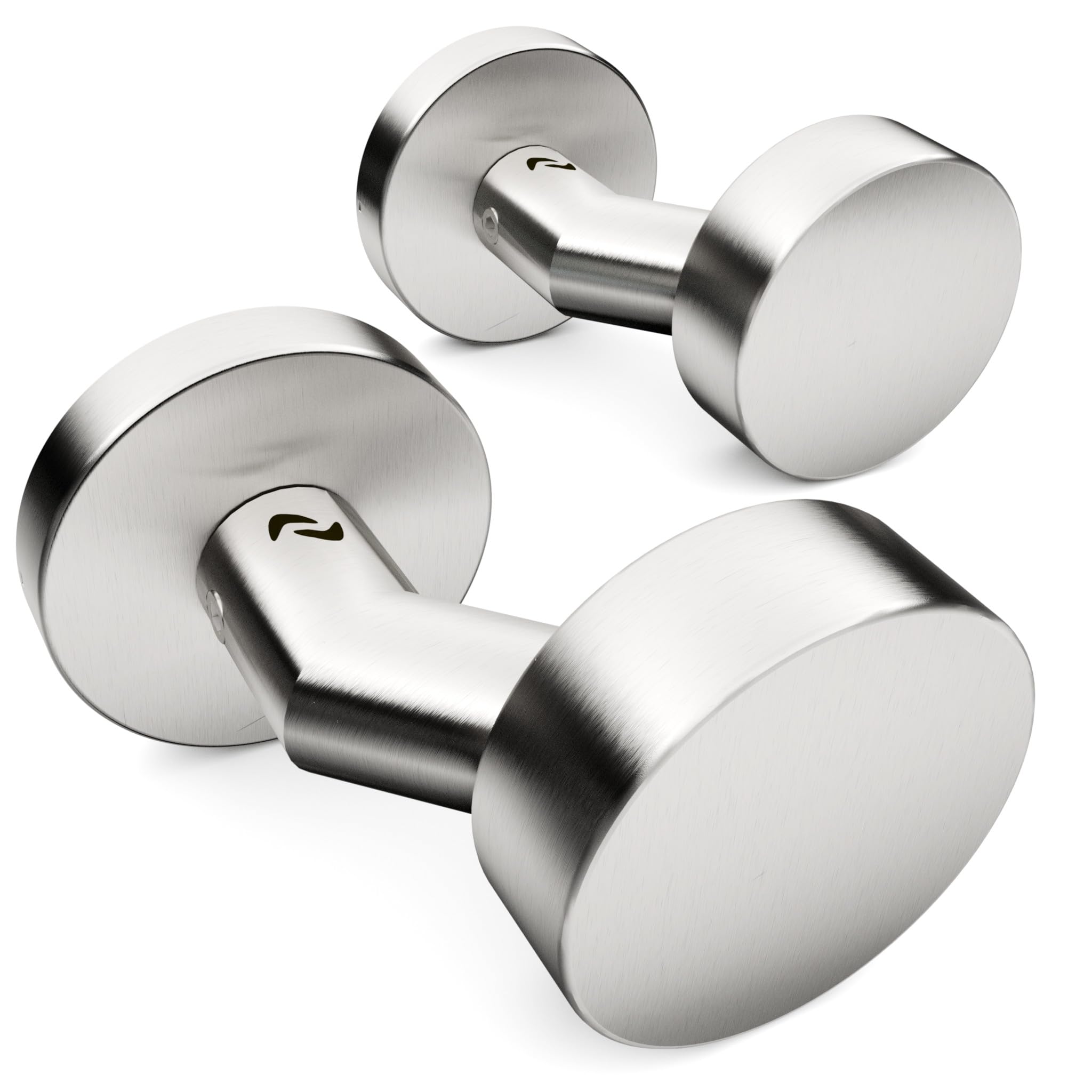 Set Di 2 Pomelli Rotondi In Acciaio Inox Per Porta Del Fienile Casetta Da Giardino Garage Porta Scorrevole Cucina Armadio Grigio Sabbia 98570468 - 8