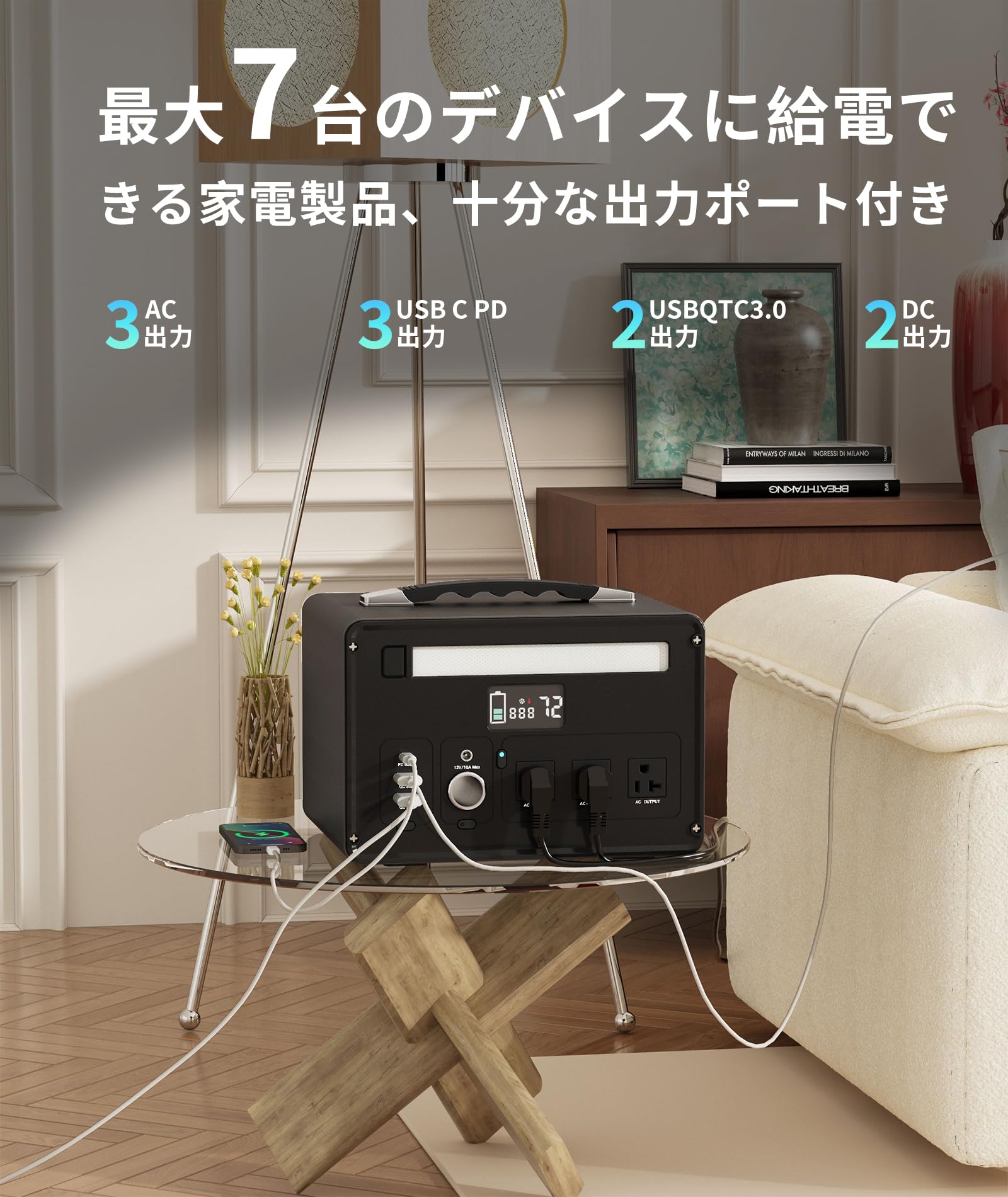 ColorMe ポータブル電源 大容量799.2Wh AC1000W Amazon.co.jp: ColorMe ポータブル電源 大容量799.2Wh AC1000W