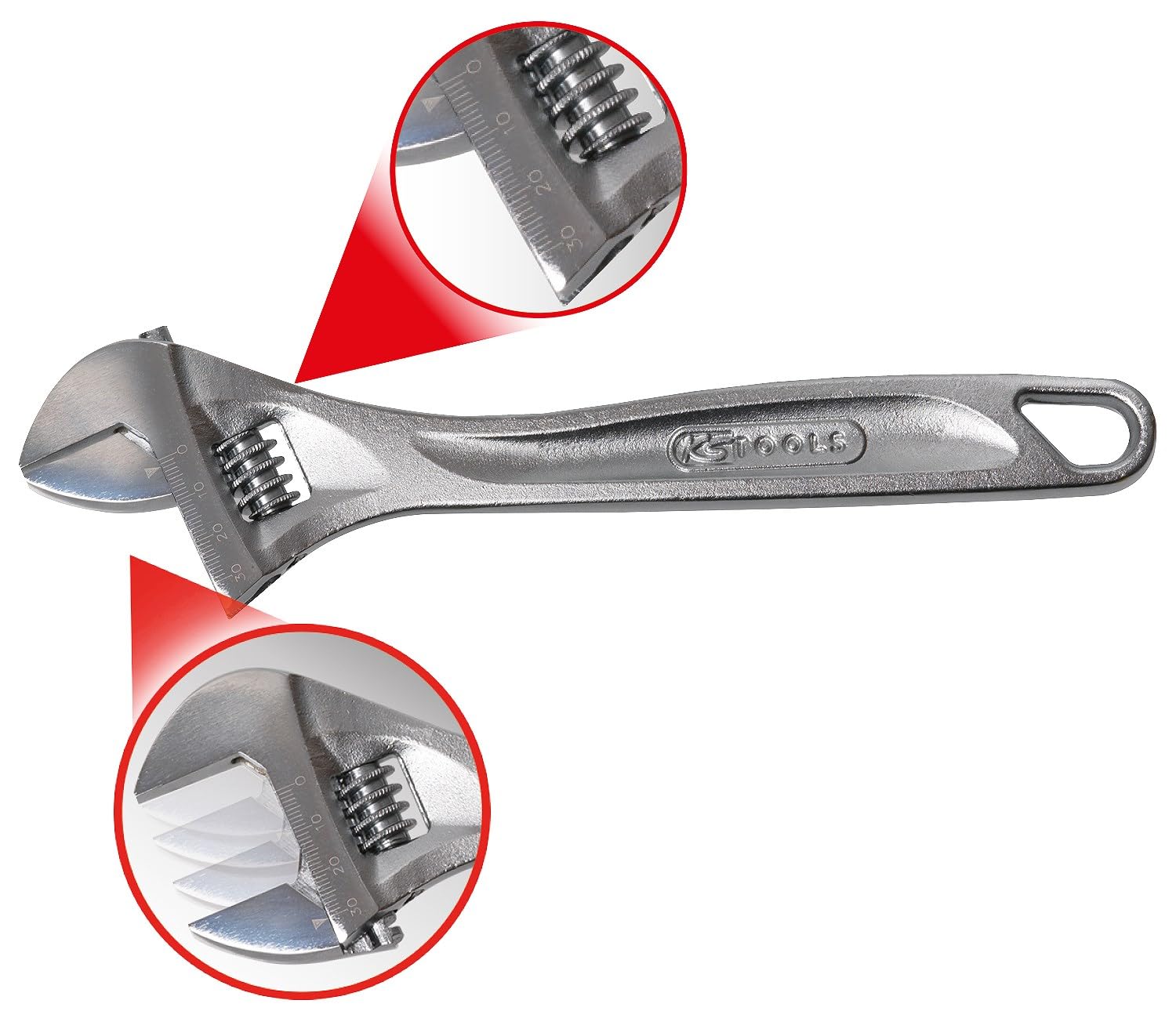 KS Tools 577.0375 Klucz szwedzki, regulowany, 43mm