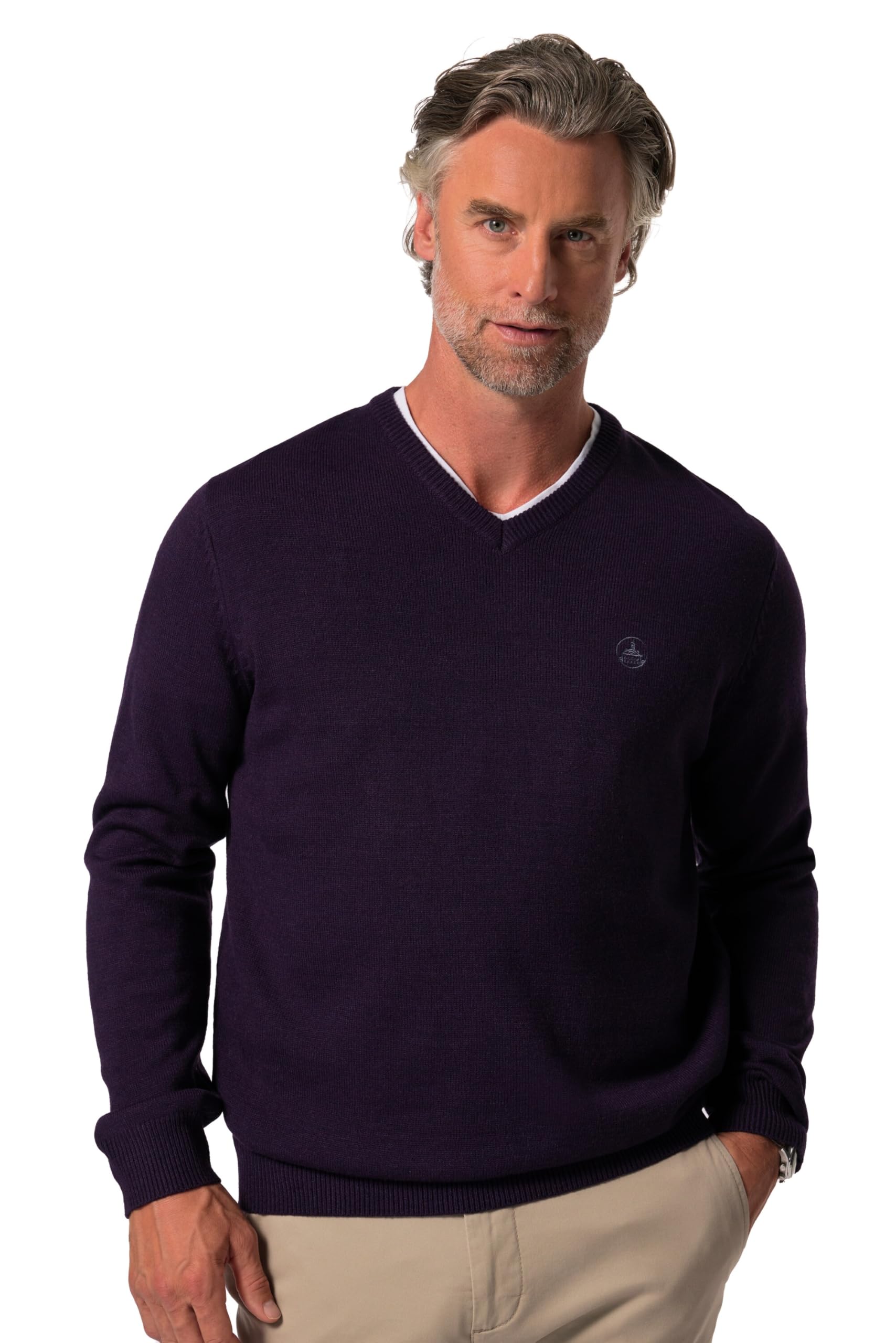 Boston Park Herren große Größen Übergrößen Menswear L-8XL Pullover, V-Ausschnitt 832927