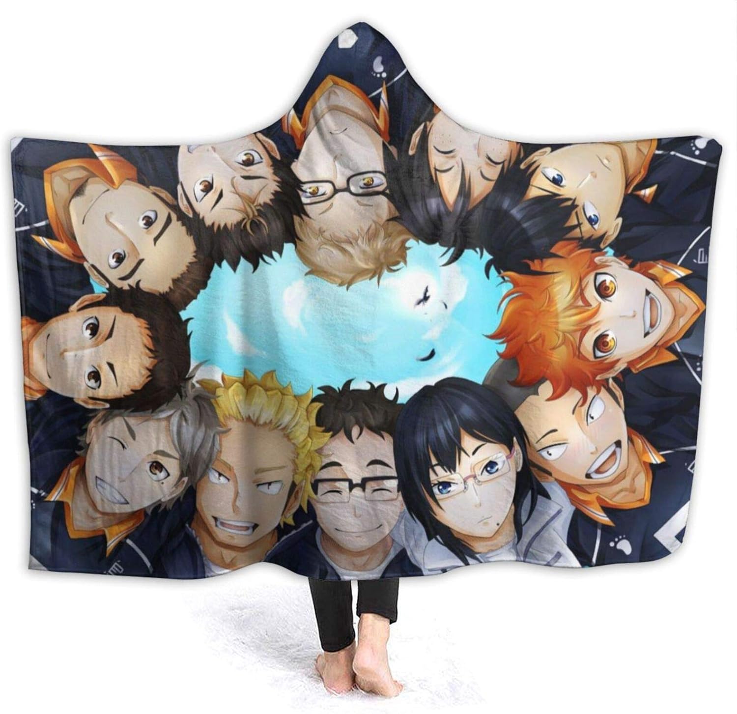 Haikyuu!! Tobio Kageyama Anime Merch Hooded BlanketSeries