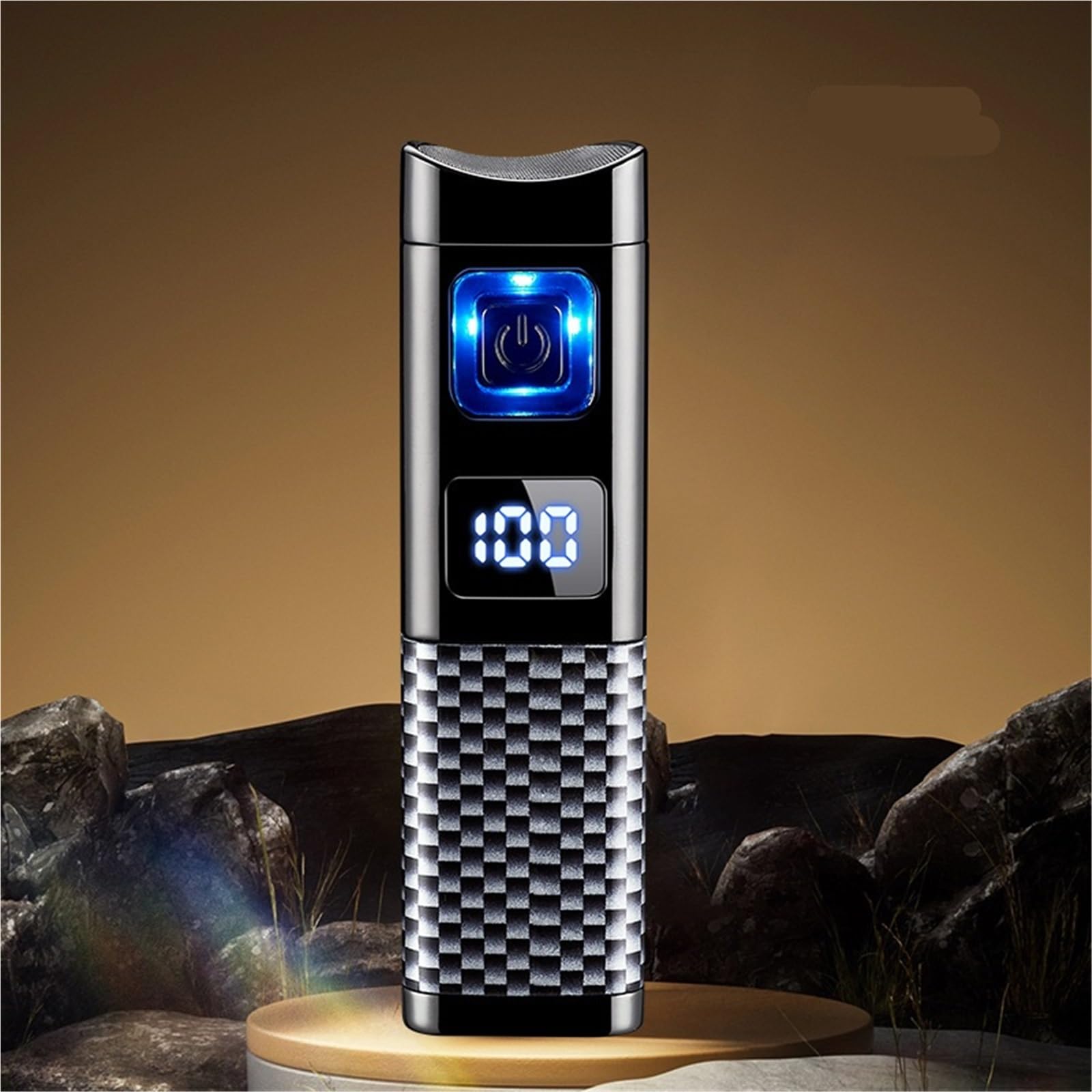 Bxfffceo Men's A Torch Lighter, Cigar Lighter, Djustable Triple Jet Flame Gas Lighter, Rechargeable Nd Refillable Cigar Lighter With Led Display, Gift For (A)
