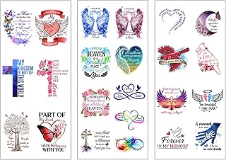 23pcs Memorial Sticker, in Memory of Memorial Decals. Loss of Loved One Car Sticker