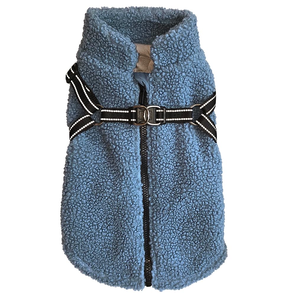 Nobby Hundemantel PLIS 2 in 1 blau 40 cm