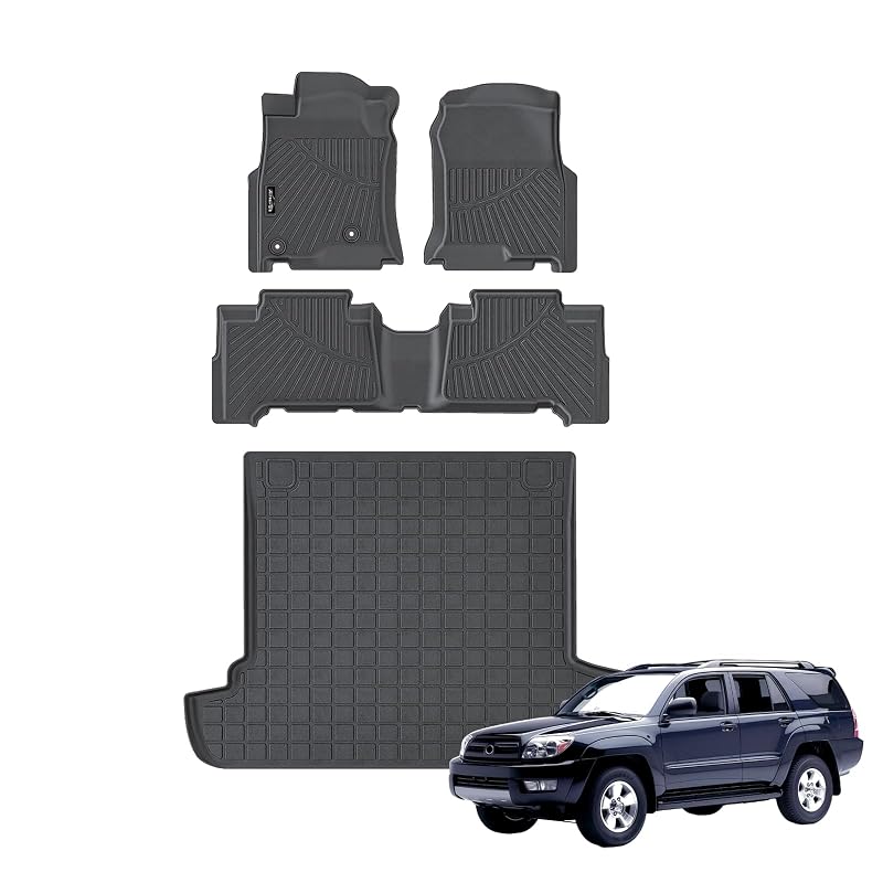 Tapetes e forro para porta-malas em TPE para Toyota 4Runner 2003–2009, 5 lugares AltraVos